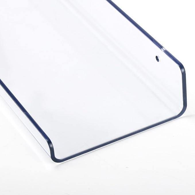 RLAVBL 5 Pack Acrylic Shelves, 15" Floating Wall Shelves for Bedroom, Living Room, Bathroom, Kitchen Storage