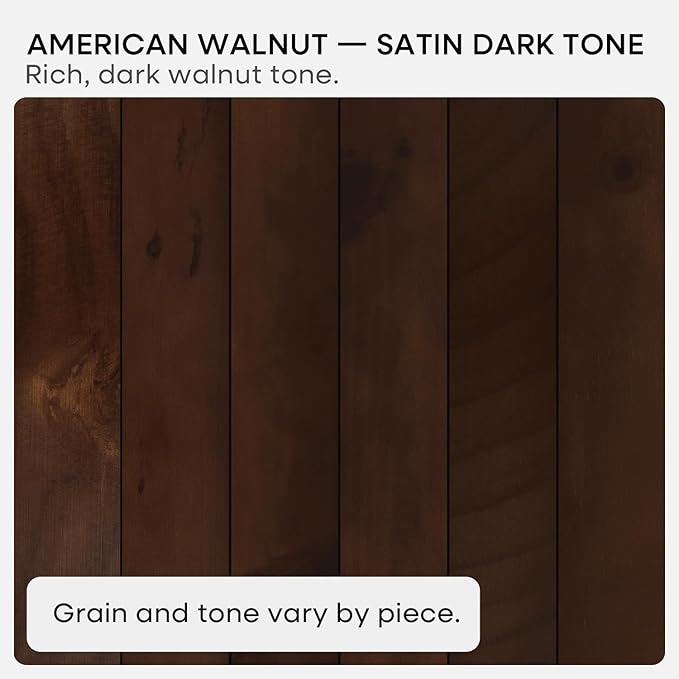 Homeforia 24inch Walnut Floating Shelves for Wall, High End Solid Real Wood 24in Floating Shelf for Bathroom, Dark Brown 24 inch Long Floating Shelves, Heavy Duty Bracket, 24 X 6.5 X 1.75 in, Set of 4